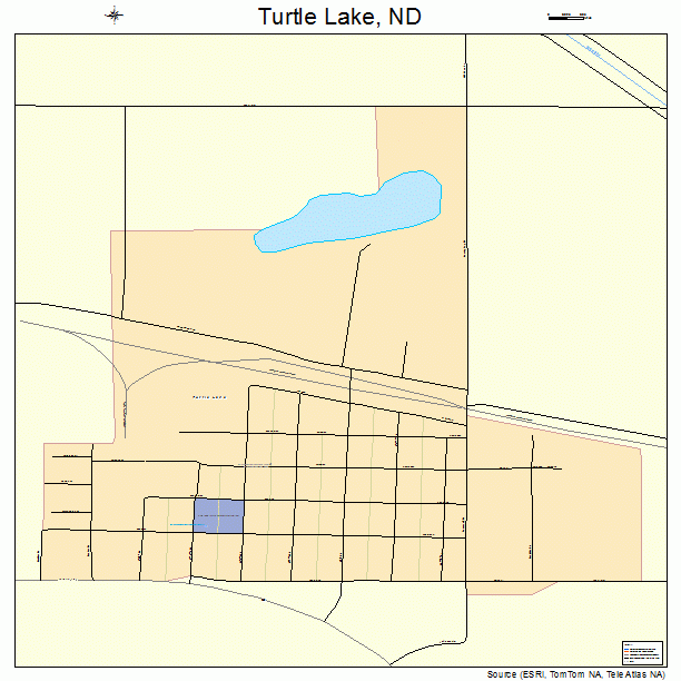 Turtle Lake, ND street map