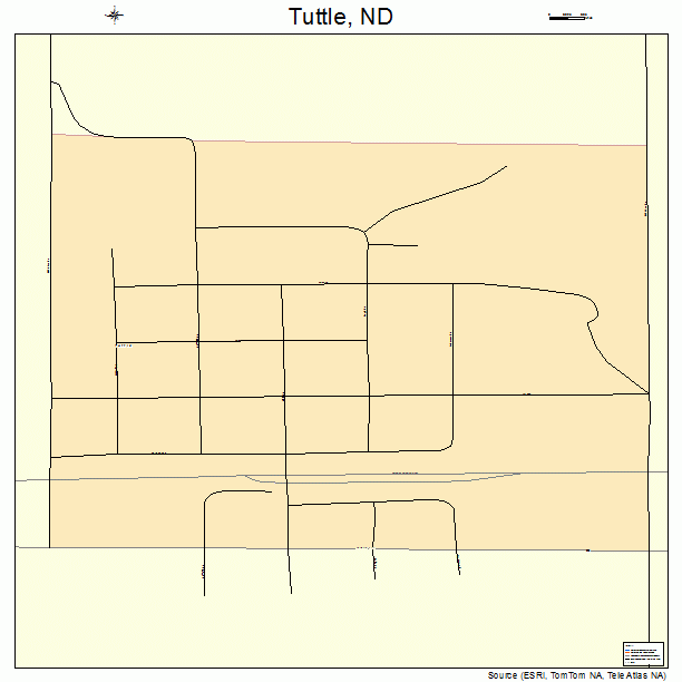 Tuttle, ND street map