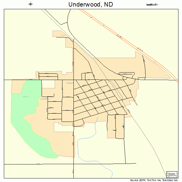Underwood, ND street map