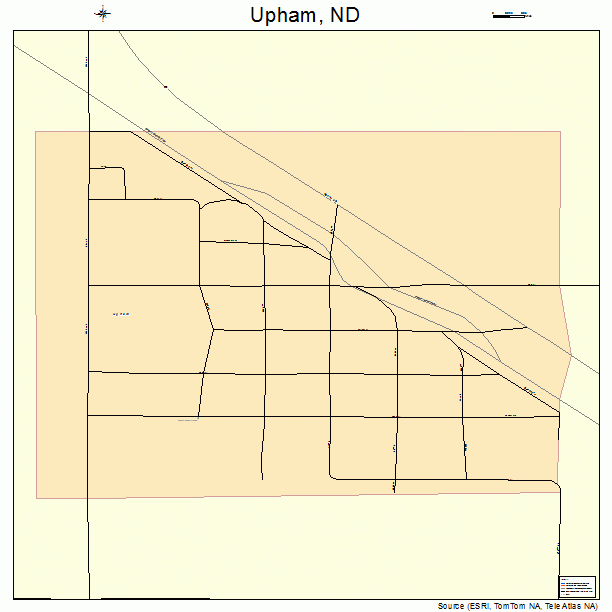 Upham, ND street map