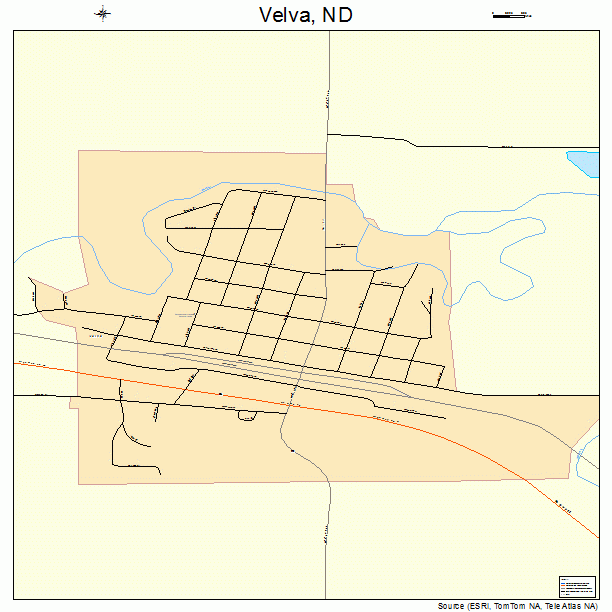 Velva, ND street map