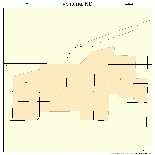 Venturia, ND street map