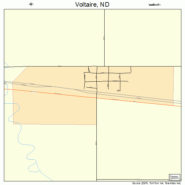 Voltaire, ND street map
