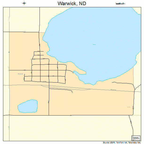 Warwick, ND street map