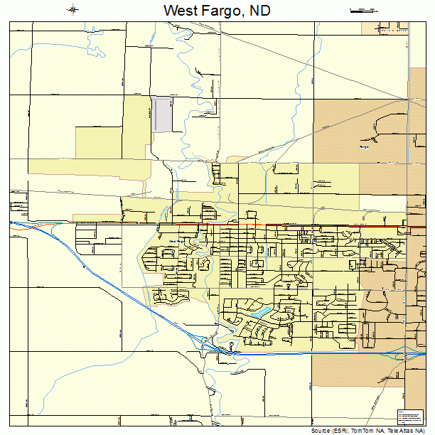 West Fargo, ND street map