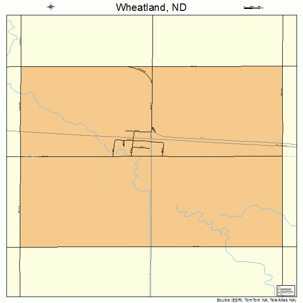 Wheatland, ND street map