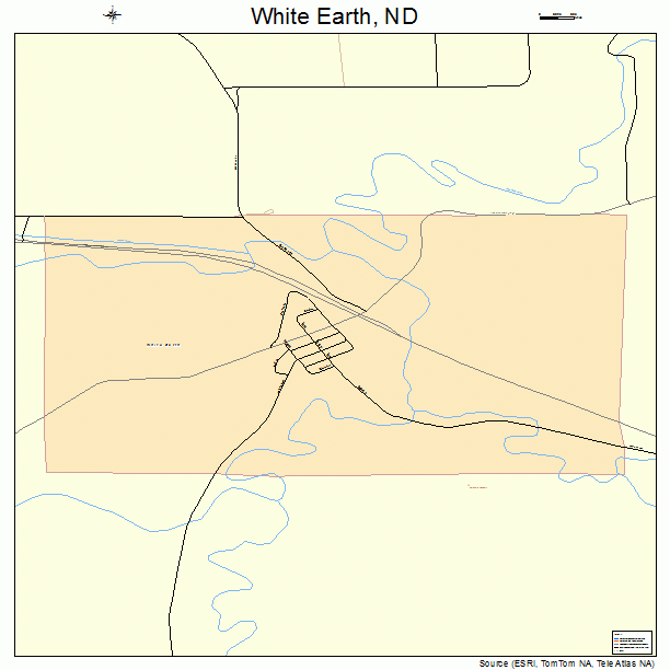 White Earth, ND street map
