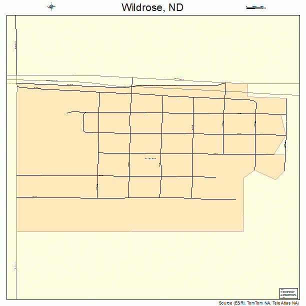 Wildrose, ND street map