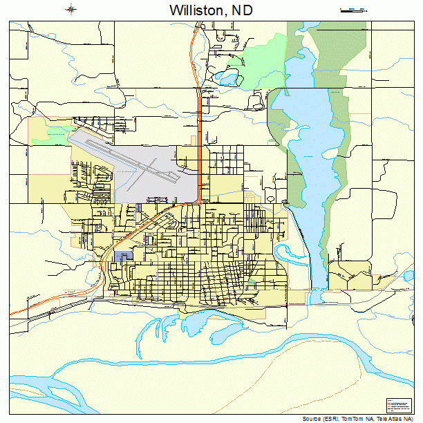 Williston, ND street map