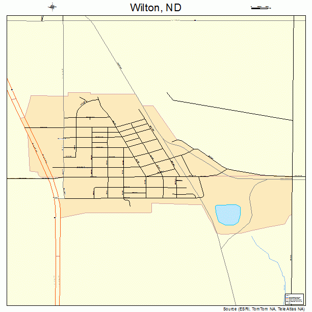 Wilton, ND street map