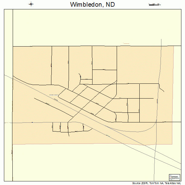 Wimbledon, ND street map