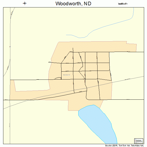 Woodworth, ND street map