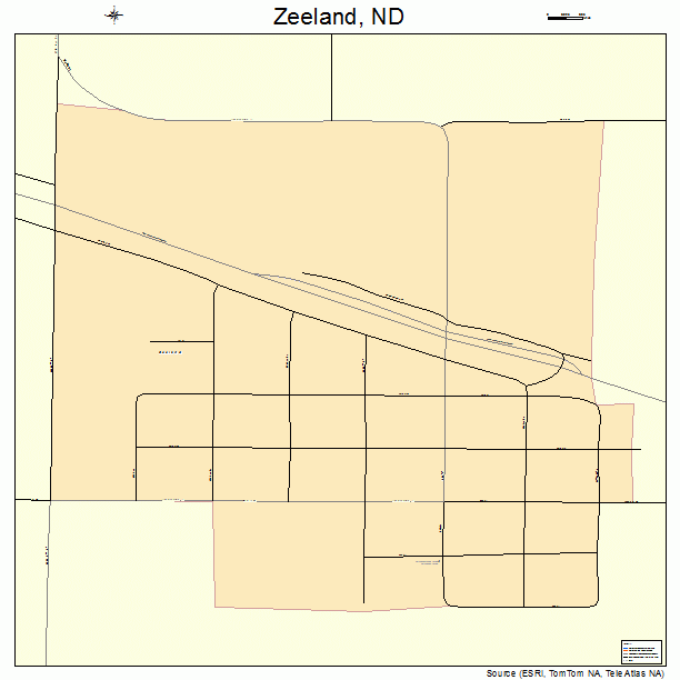 Zeeland, ND street map