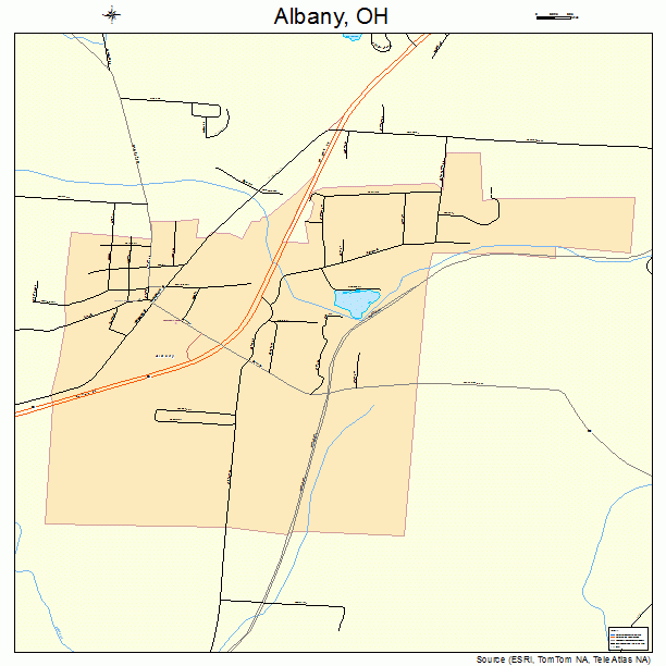 Albany, OH street map