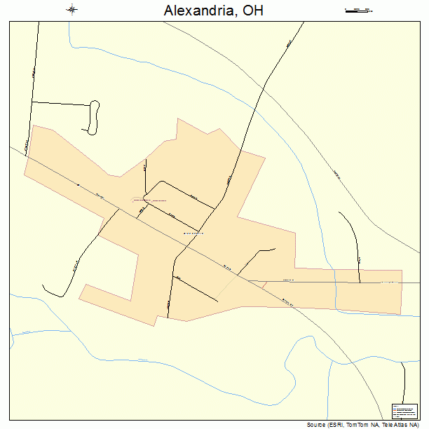 Alexandria, OH street map