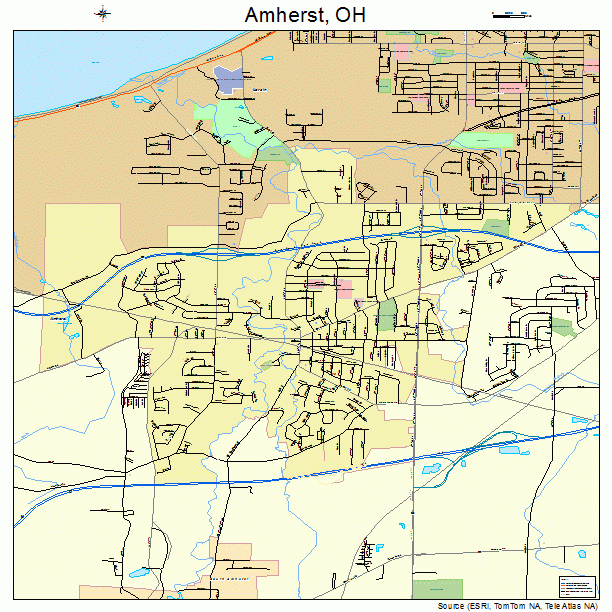 Amherst, OH street map