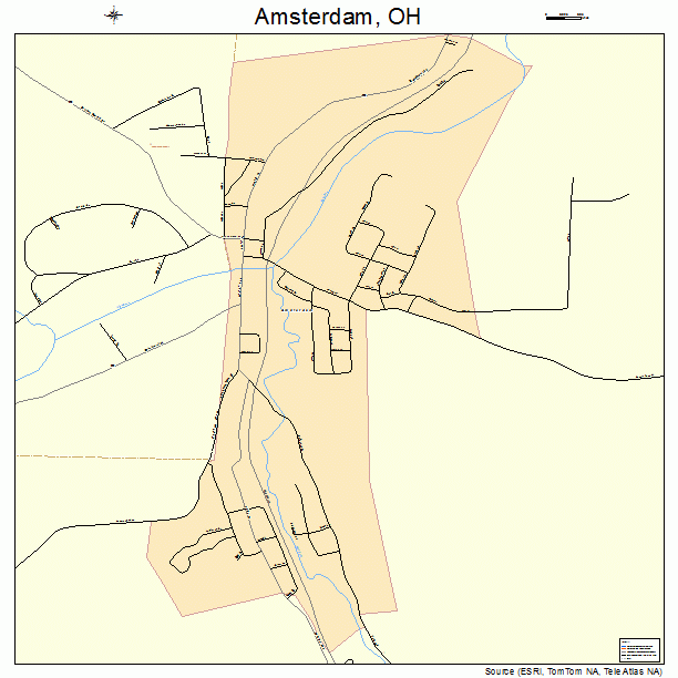 Amsterdam, OH street map