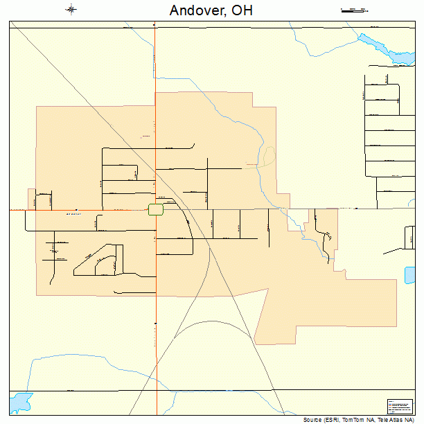 Andover, OH street map