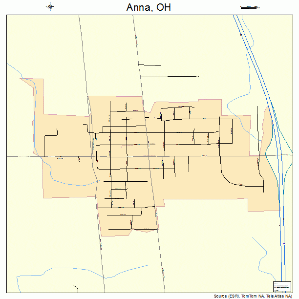Anna, OH street map
