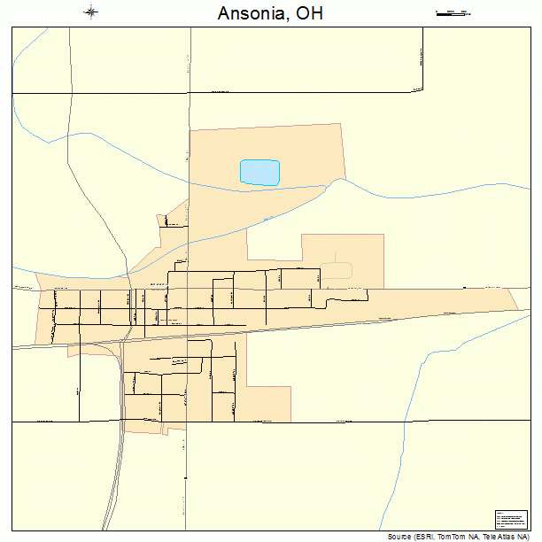 Ansonia, OH street map