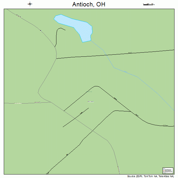 Antioch, OH street map