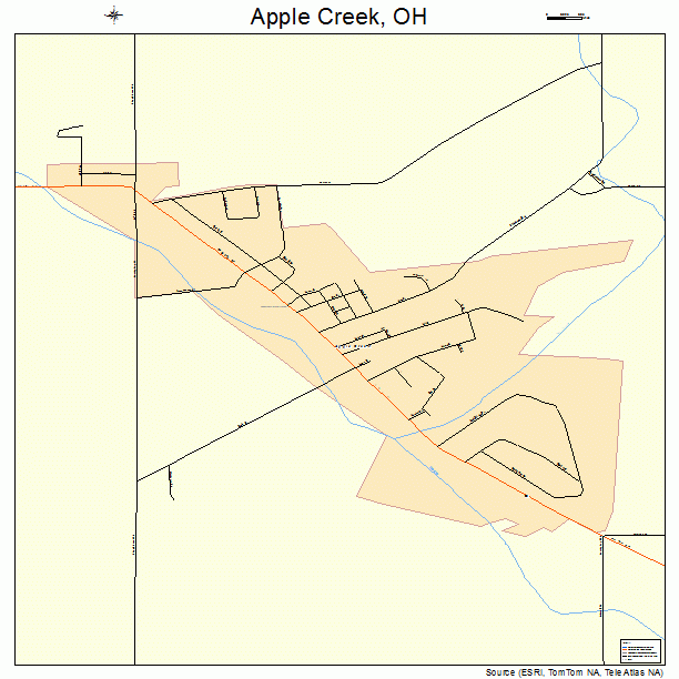 Apple Creek, OH street map