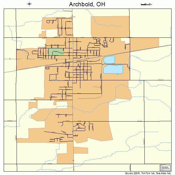 Archbold, OH street map