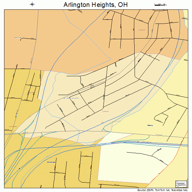 Arlington Heights, OH street map