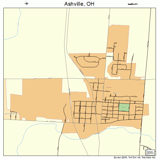 Ashville, OH street map