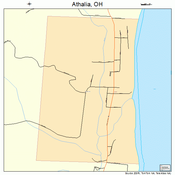 Athalia, OH street map