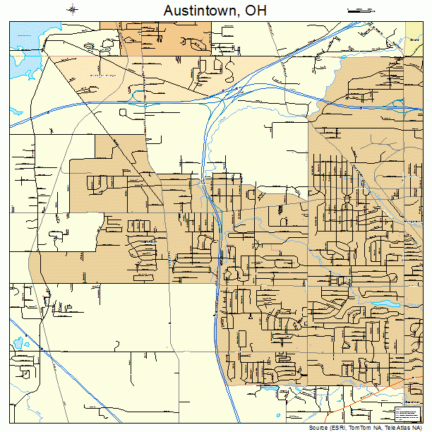 Austintown, OH street map