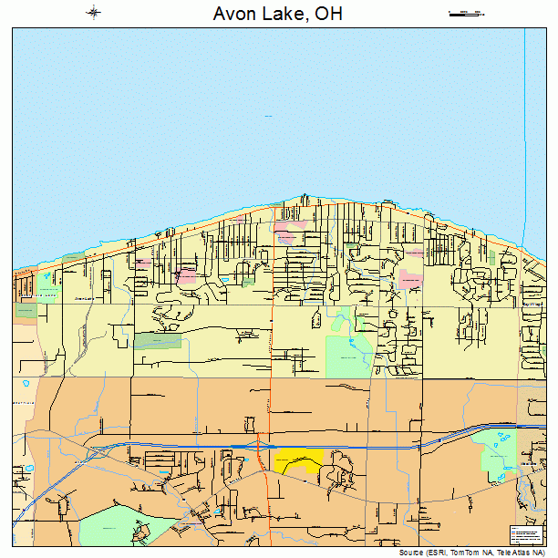 Avon Lake, OH street map