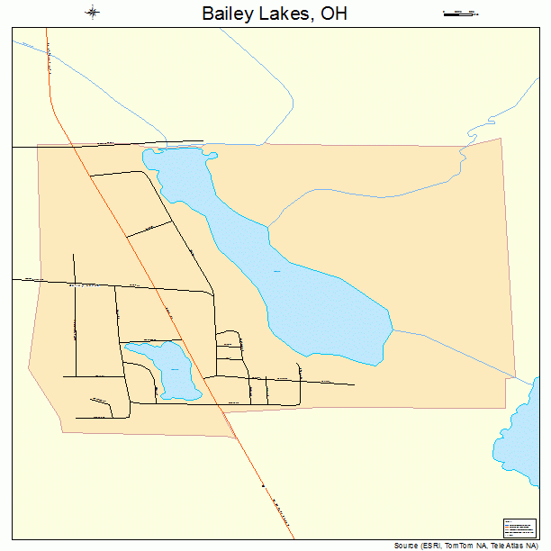 Bailey Lakes, OH street map