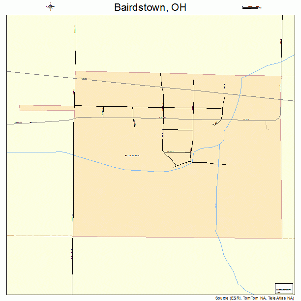 Bairdstown, OH street map