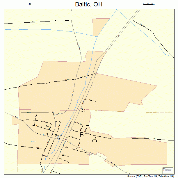 Baltic, OH street map