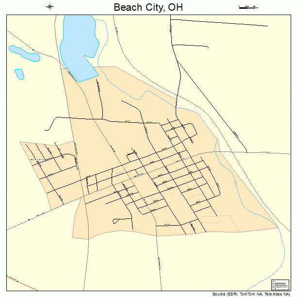 Beach City, OH street map