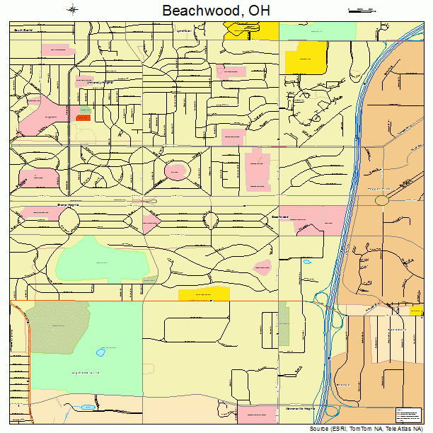 Beachwood, OH street map