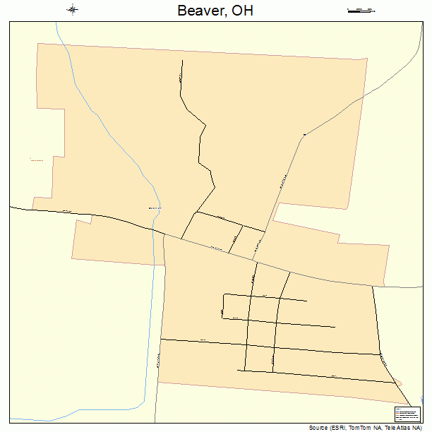 Beaver, OH street map