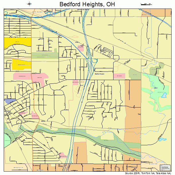 Bedford Heights, OH street map