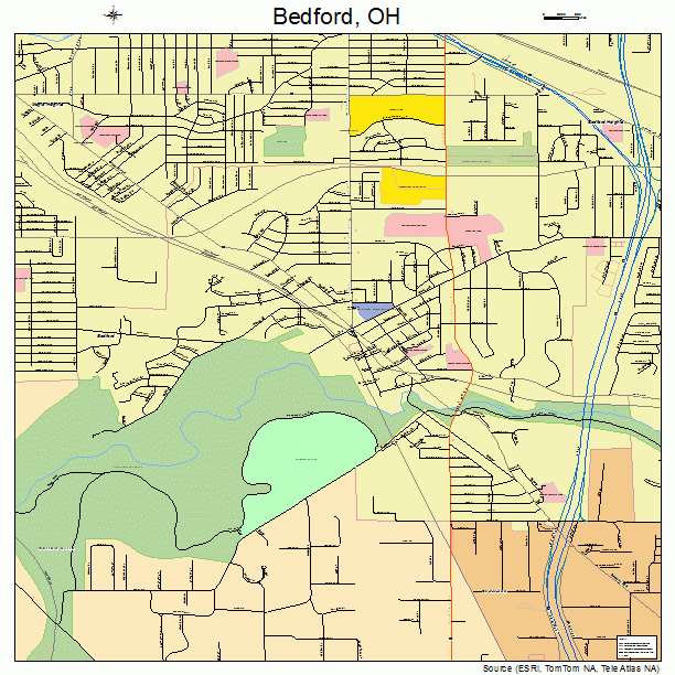 Bedford, OH street map