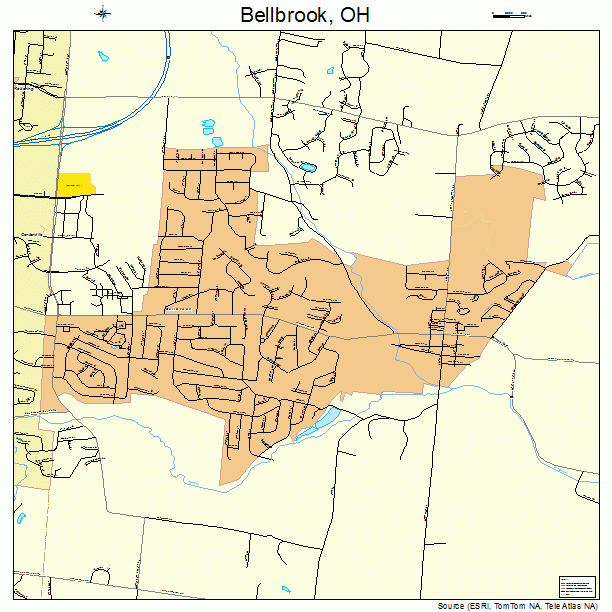 Bellbrook, OH street map