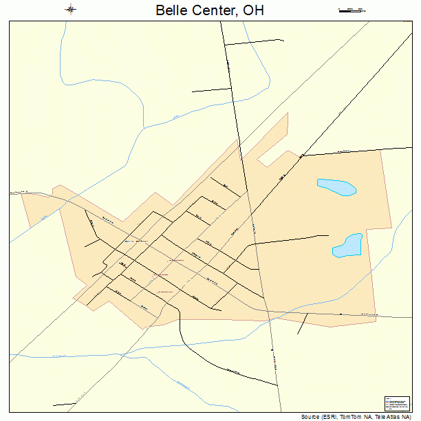 Belle Center, OH street map