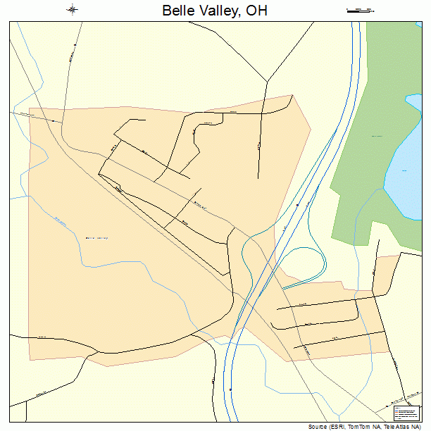 Belle Valley, OH street map