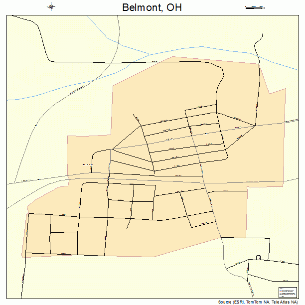 Belmont, OH street map