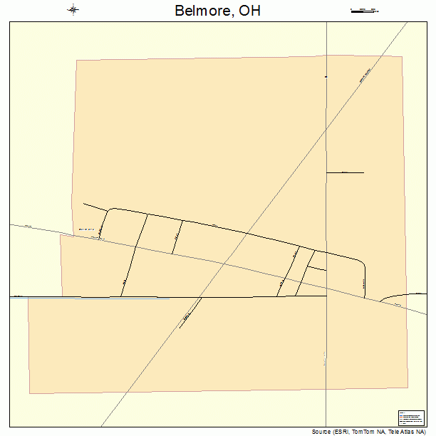 Belmore, OH street map