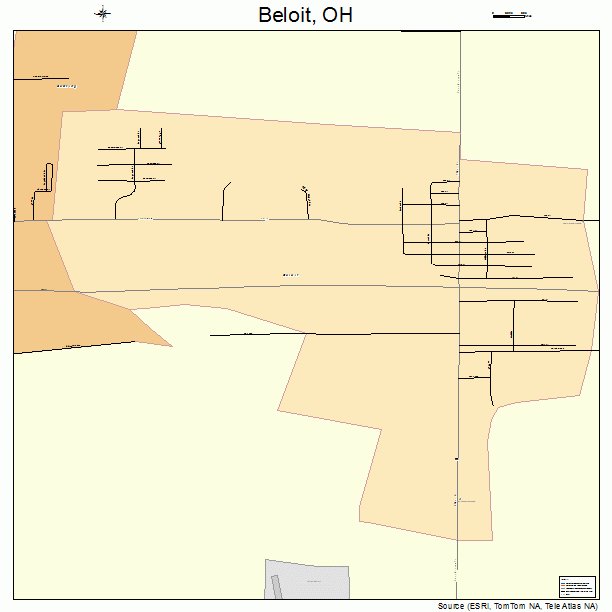 Beloit, OH street map