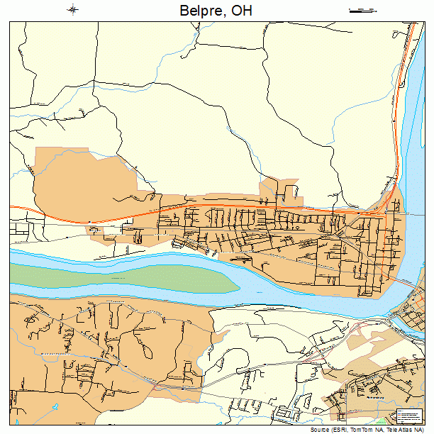 Belpre, OH street map