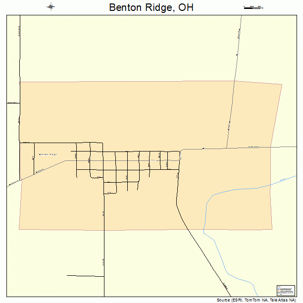 Benton Ridge, OH street map