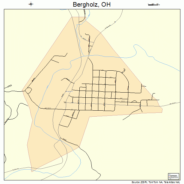 Bergholz, OH street map