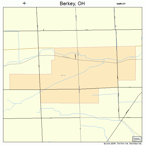 Berkey, OH street map